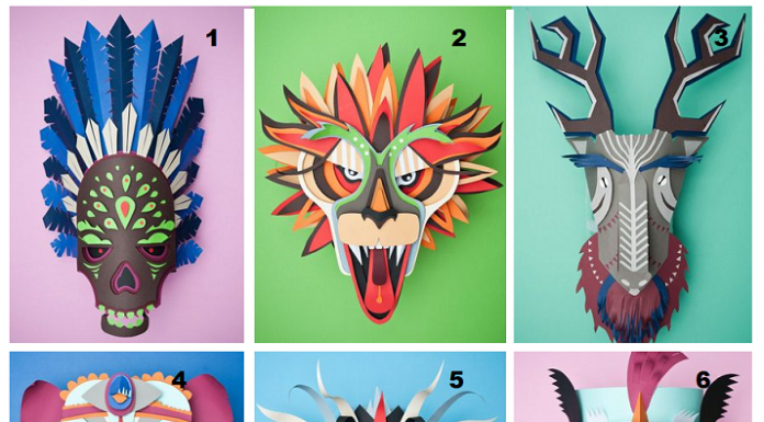 Escolha uma máscara e revele sua verdadeira face.