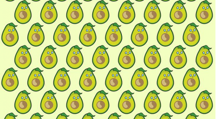 Teste suas habilidades visuais: Encontre o abacate “estrangeiro”!