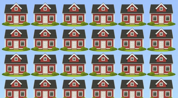 Mantenha seu cérebro afiado: Você consegue detectar a diferença em uma das casas?