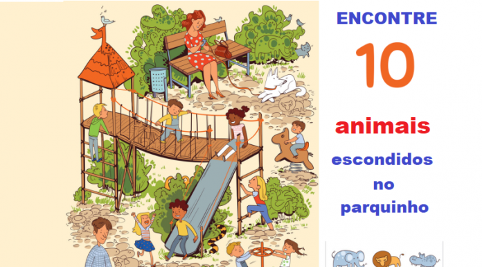 Se você pode encontrar todos os animais escondidos, você é um gênio!