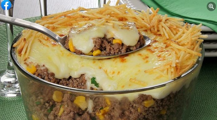 Fricassê de carne moída