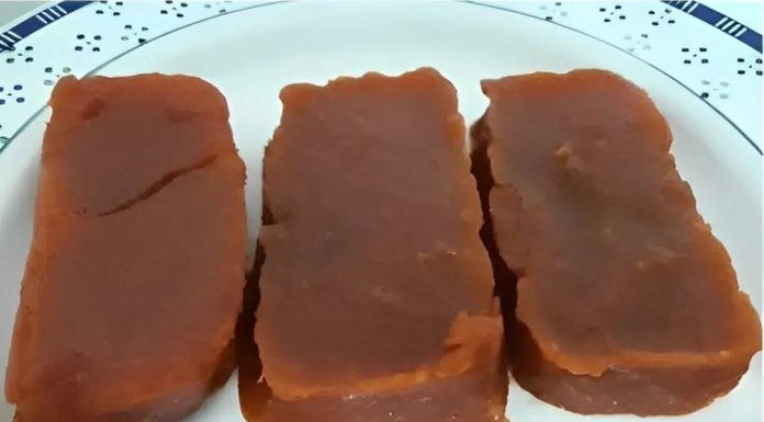 Doce de abóbora de corte