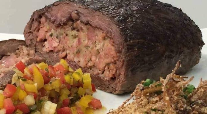 Fraldinha recheada com linguiça DELICIOSO