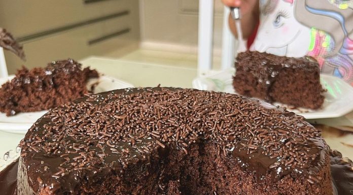 Bolo de chocolate saudável