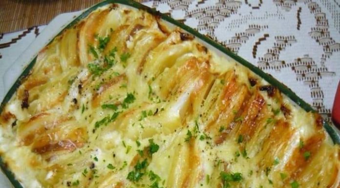 Batatas Gratinadas com Creme de Leite