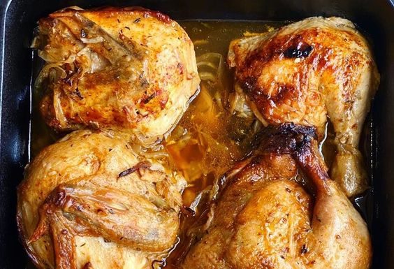 Coxas e Sobrecoxas Assadas super suculentas