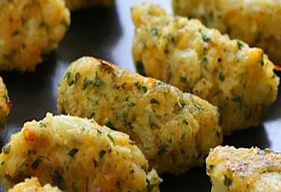 Bolinho de Couve-Flor simples e delicioso