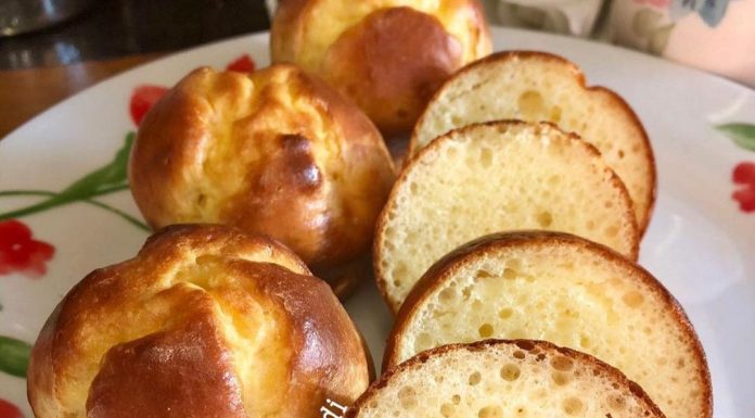 Pãozinho fit de apenas 3 ingredientes