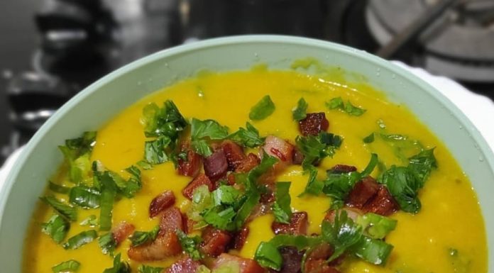 Sopa de inhame e cenoura. Uma delícia 😋