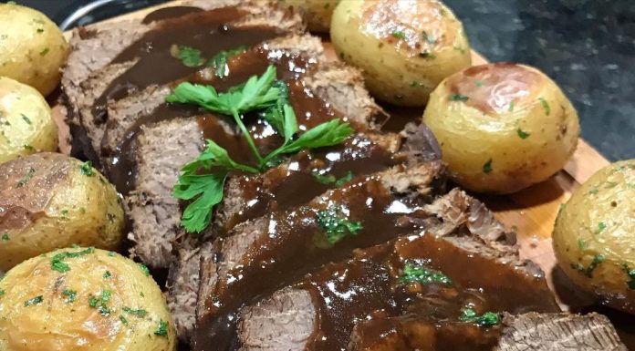 Coxão mole no molho de cerveja.