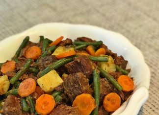 Carne Ensopada com Legumes