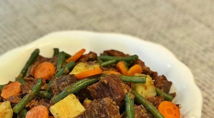 Carne Ensopada com Legumes