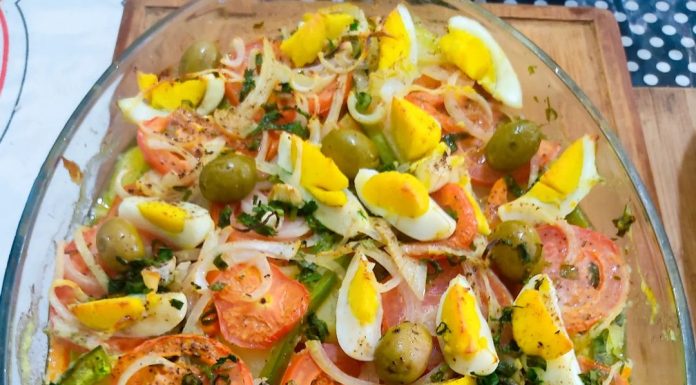 Bacalhau de forno com batatas e ovos
