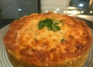 Torta de couve flor low carb!