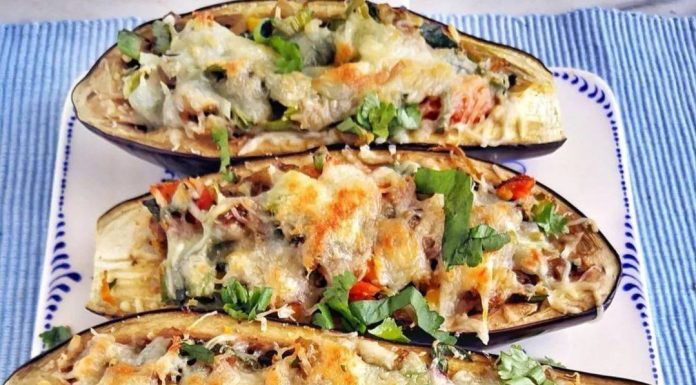 Beringelas recheadas