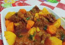 Picadinho de carne com batata e cenoura