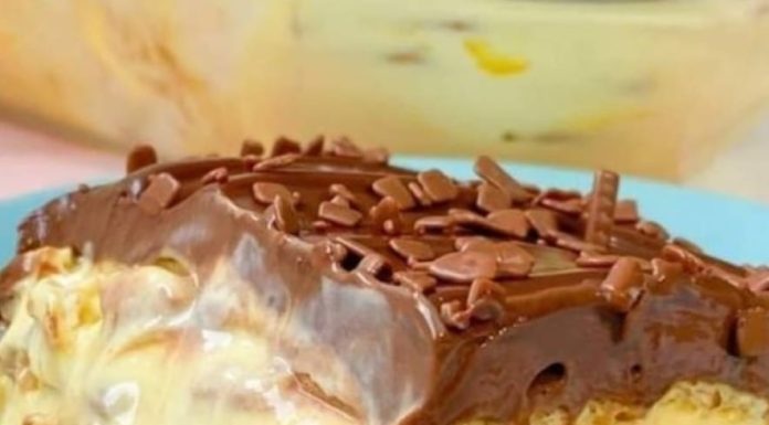Pavê de Mousse de Maracujá com Chocolate