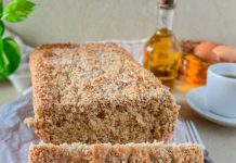 Pão integral de aveia